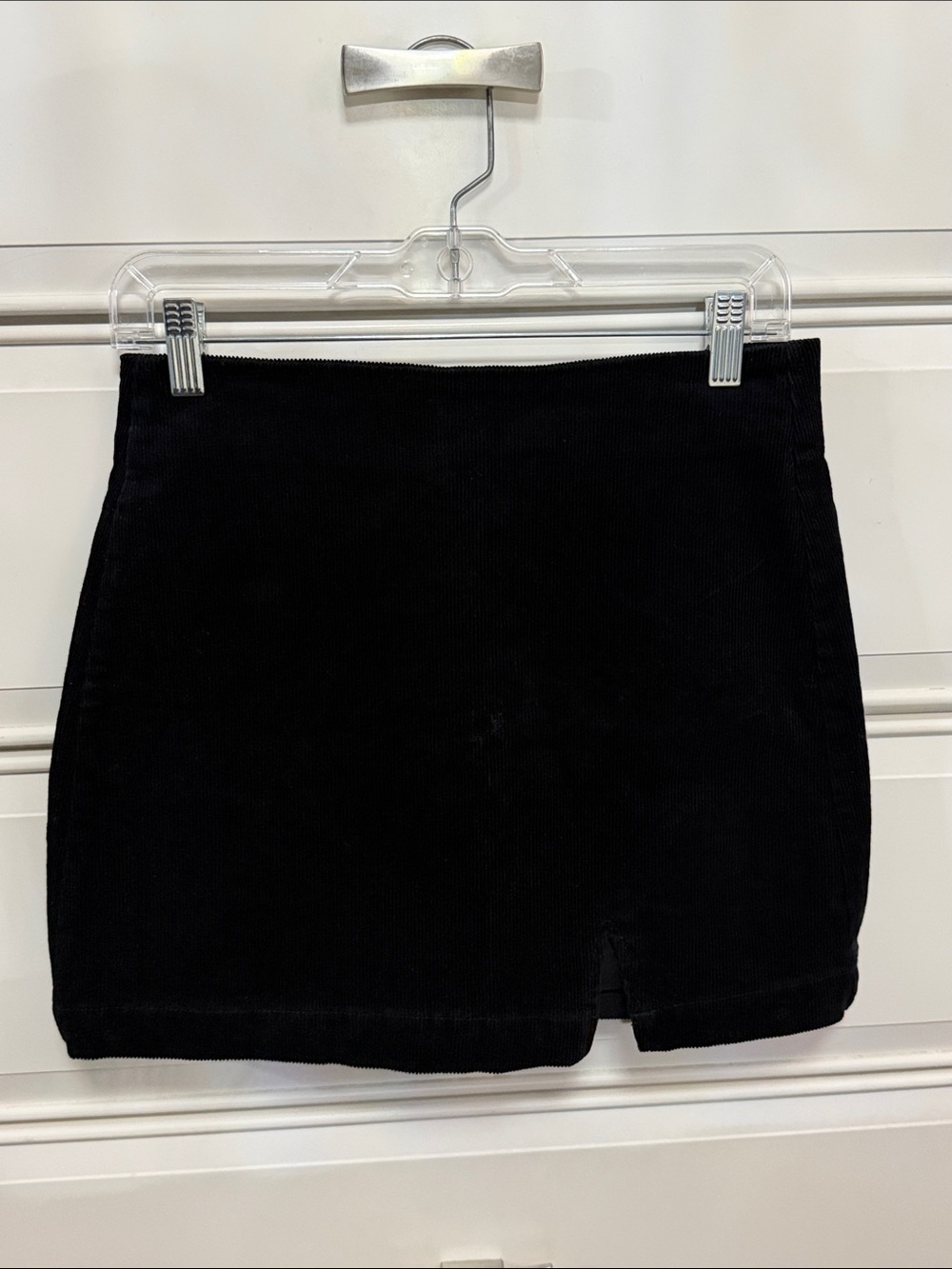Forever 21 Black Corduroy Mini Skort